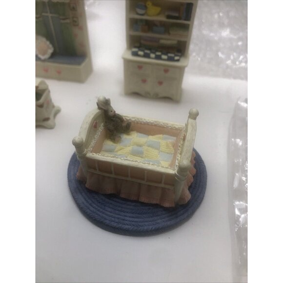 NIB Old Stock. 6 piece Avon Victorian Memories Miniature Nursery Vintage NOS - Picture 11 of 12